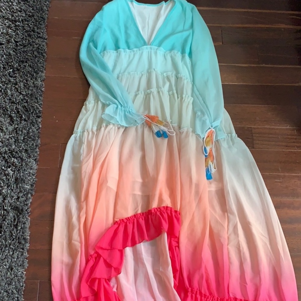 COPY - Ombré v neck dress Rococo sand inspired